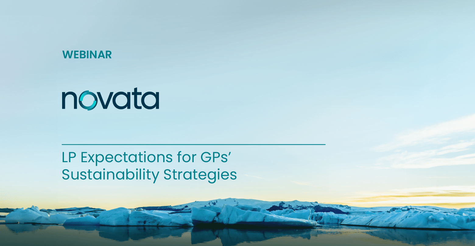 Novata Webinar: LP Expectations for GPs' Sustainability Strategies