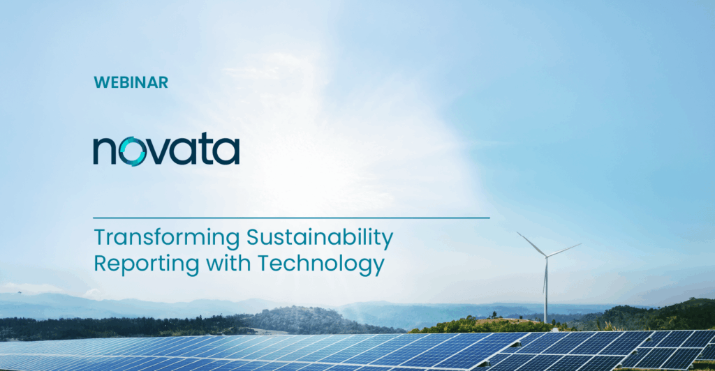 Novata Webinar: Transforming Sustainability with Technology