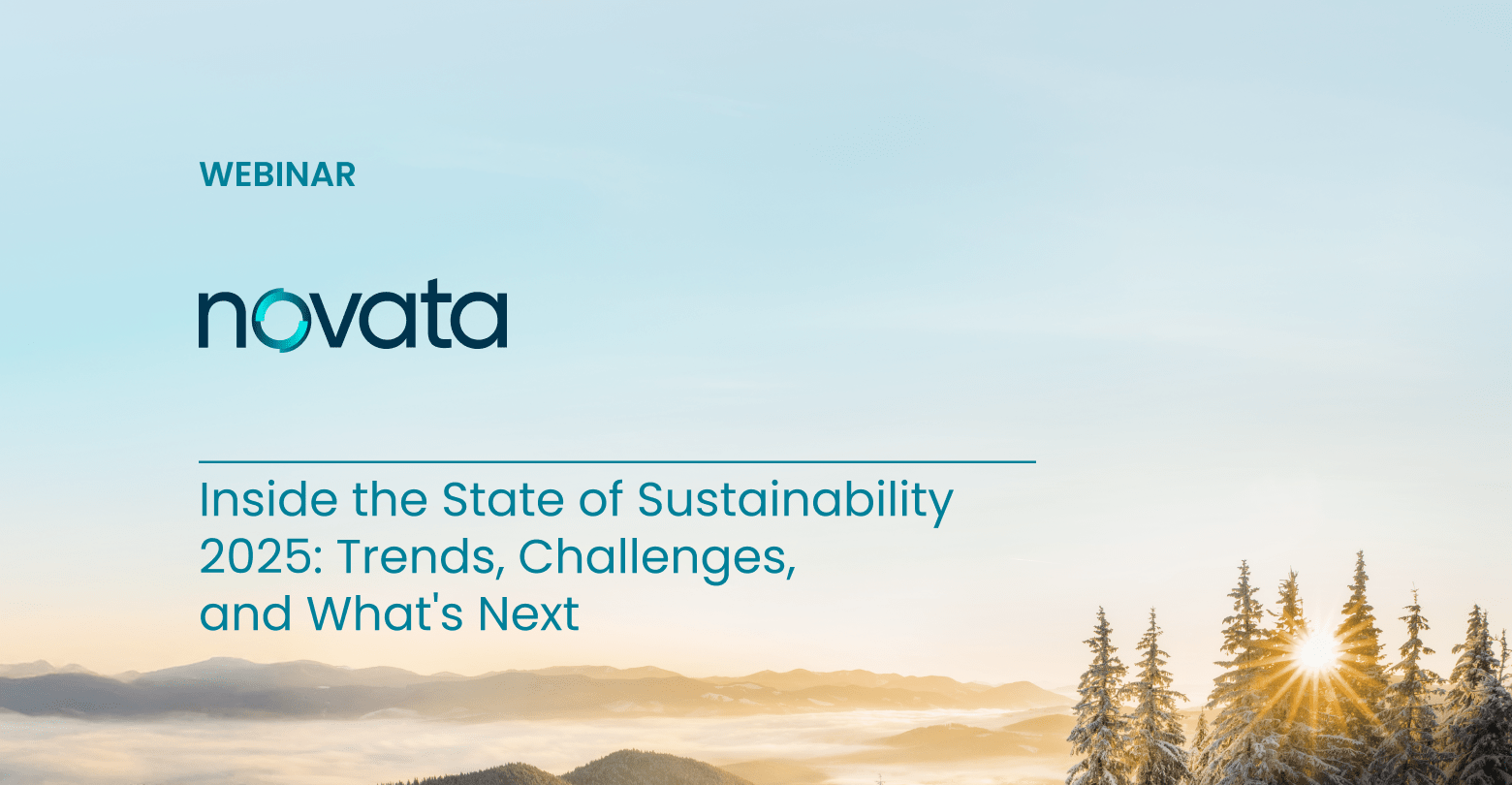 Novata Webinar. Inside the State of Sustainability 2025: Trends, Challenges, and What's Next