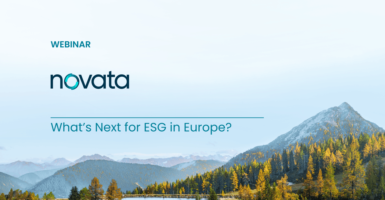 Novata webinar on What's Next for ESG in Europe?